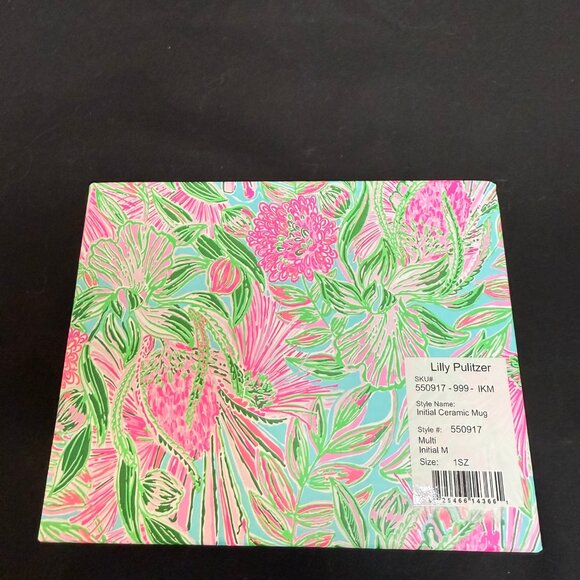 Lilly Pulitizer Monogram "M" Mug - NEW - Picture 4 of 4